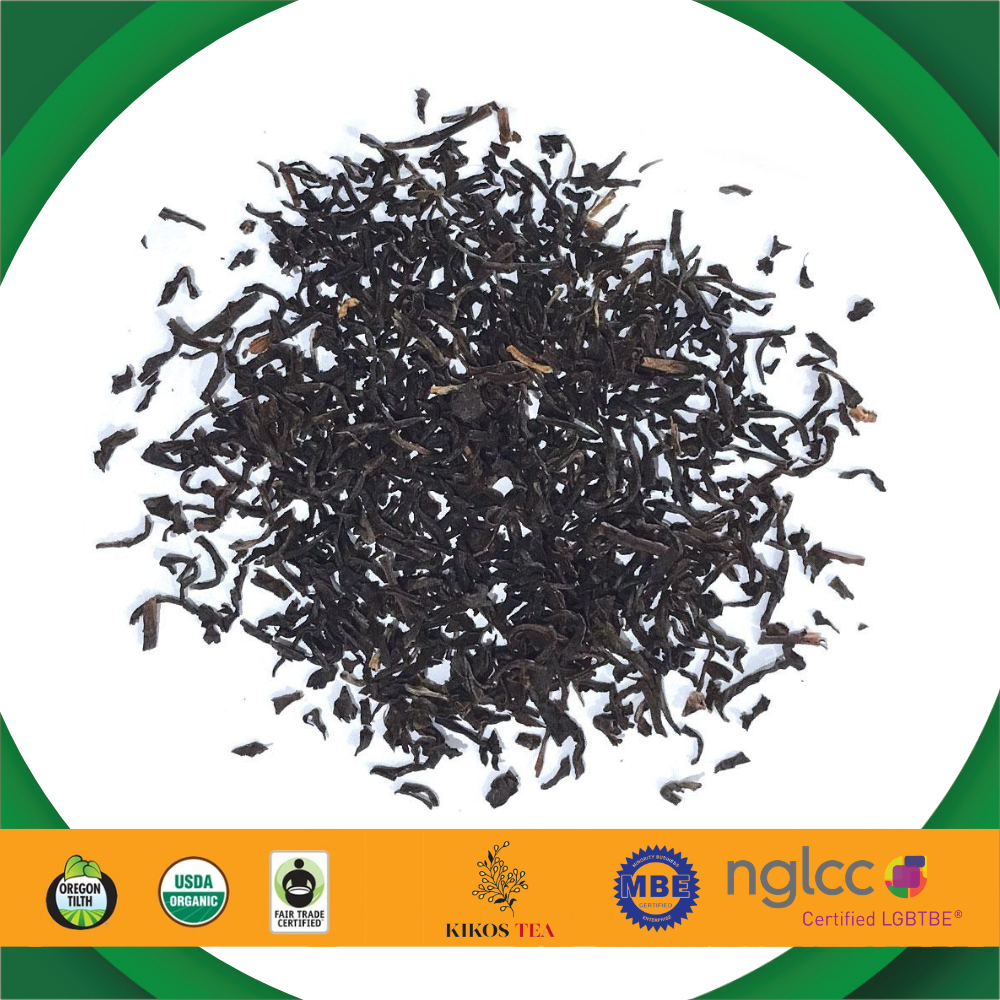 Kikos Organic Black English Breakfast Tea  5 Oz