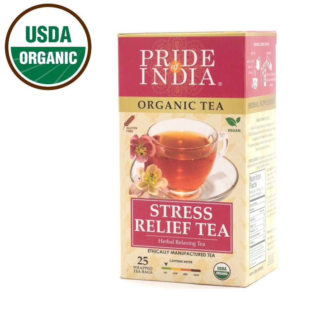 Organic Stress Relief Tea Bags (Caffeine Free)