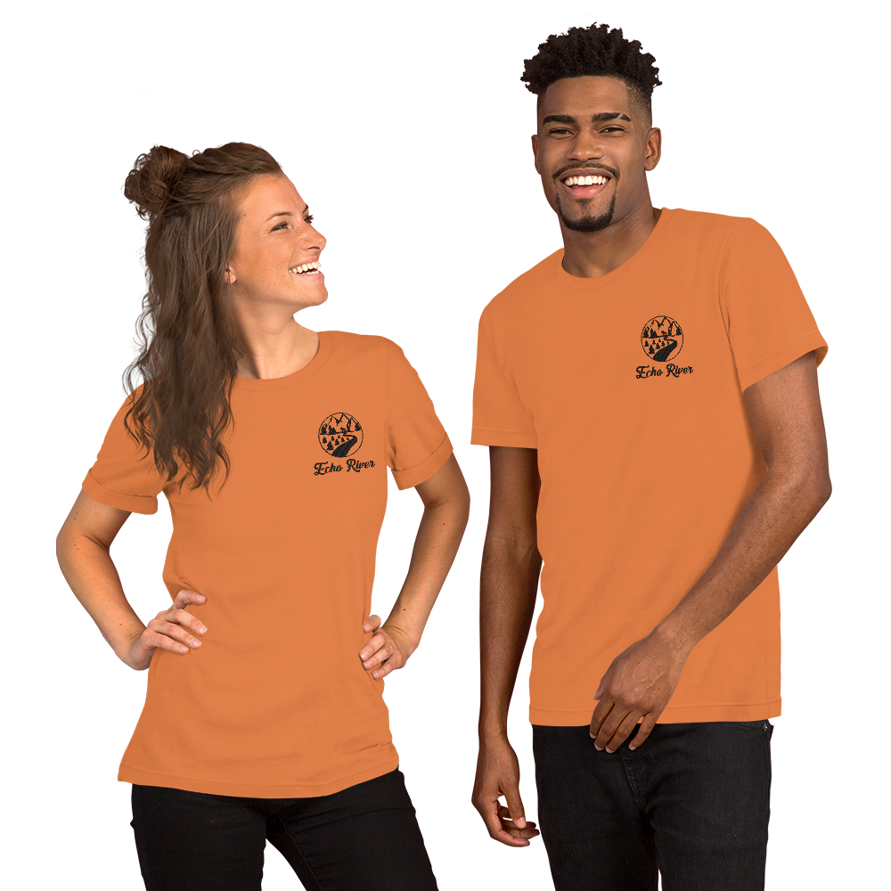 Echo River Emberoidered Short-Sleeve Unisex T-Shirt - Light Colors